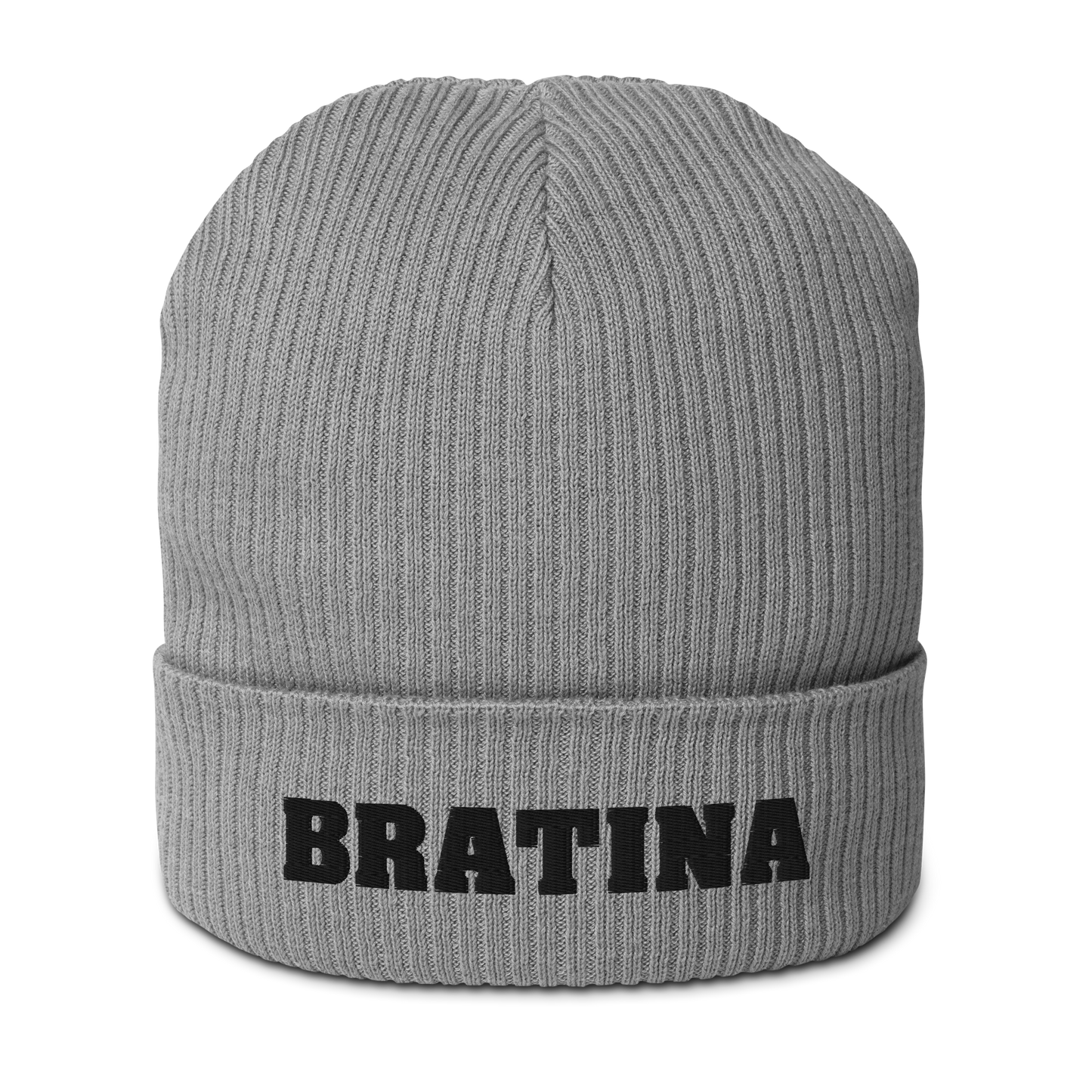 Bio-Beanie Bratina Mütze grey - black