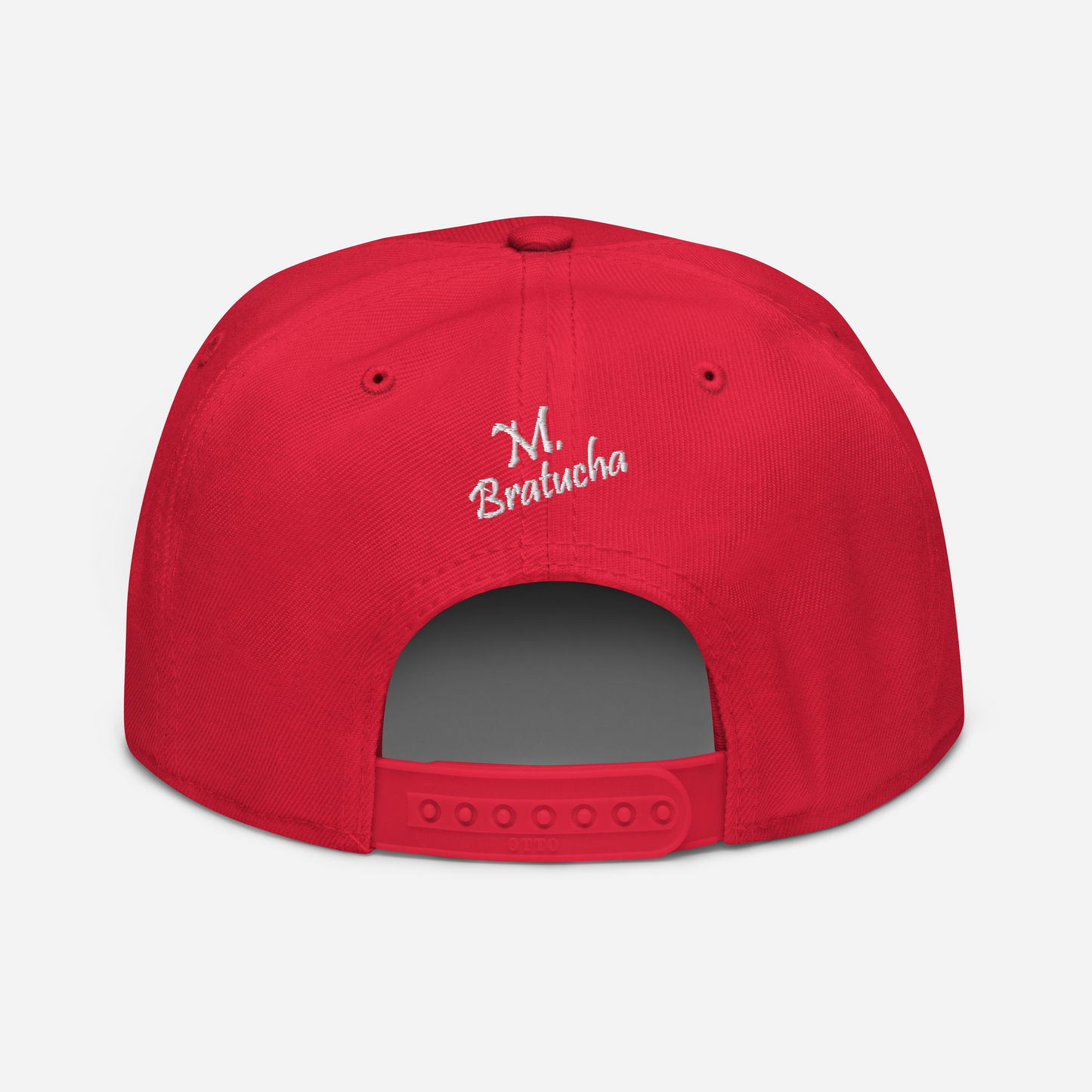 Cap Bratina red - white