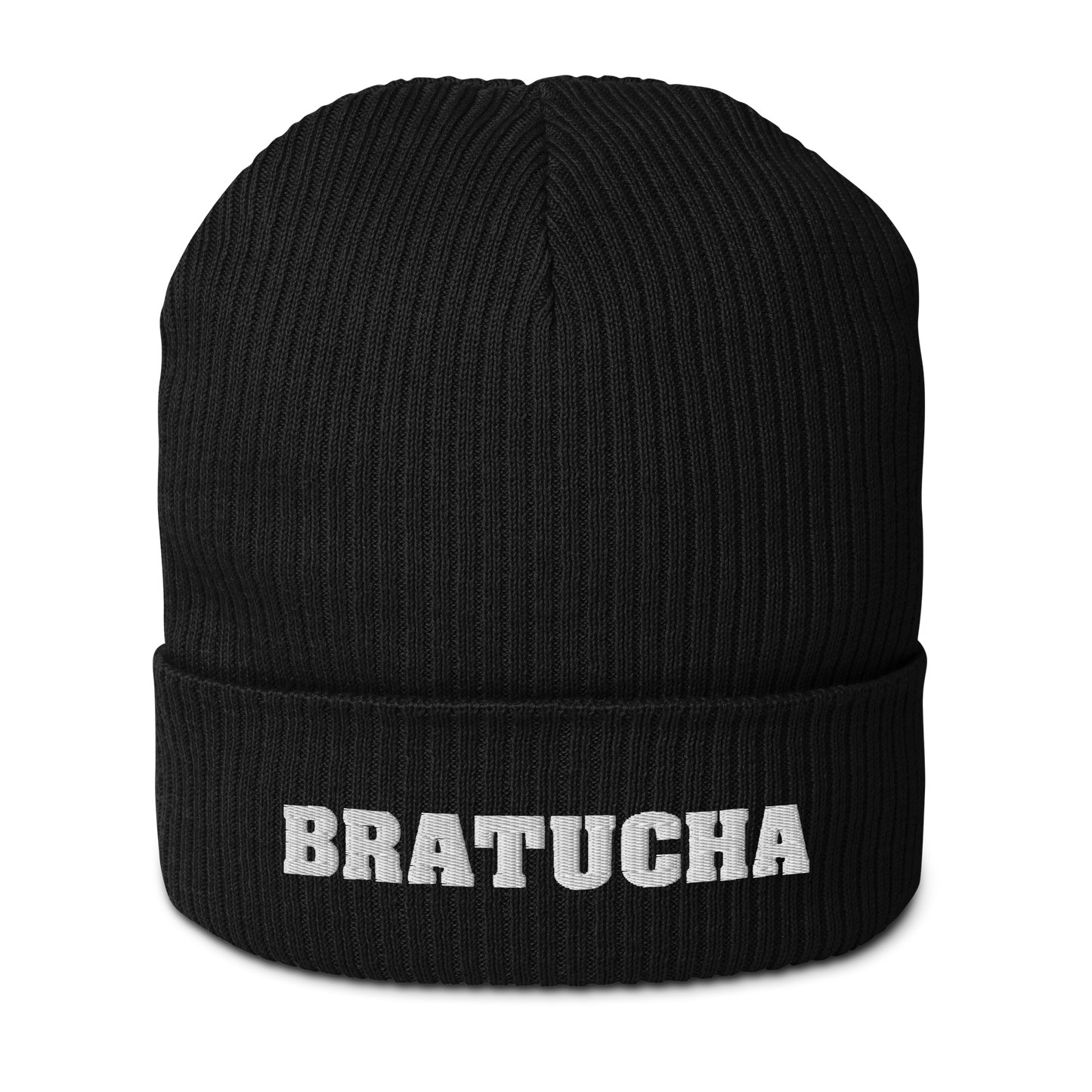 Bio-Beanie Bratucha Mütze black - white