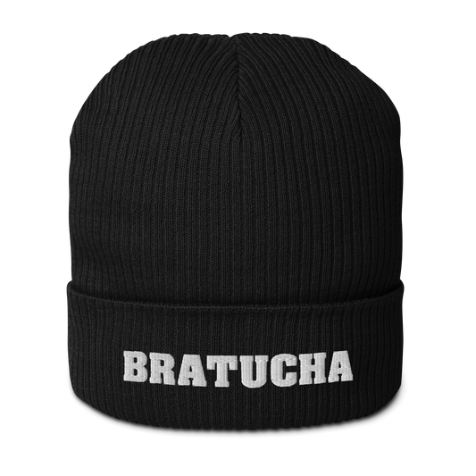 Bio-Beanie Bratucha Mütze black - white