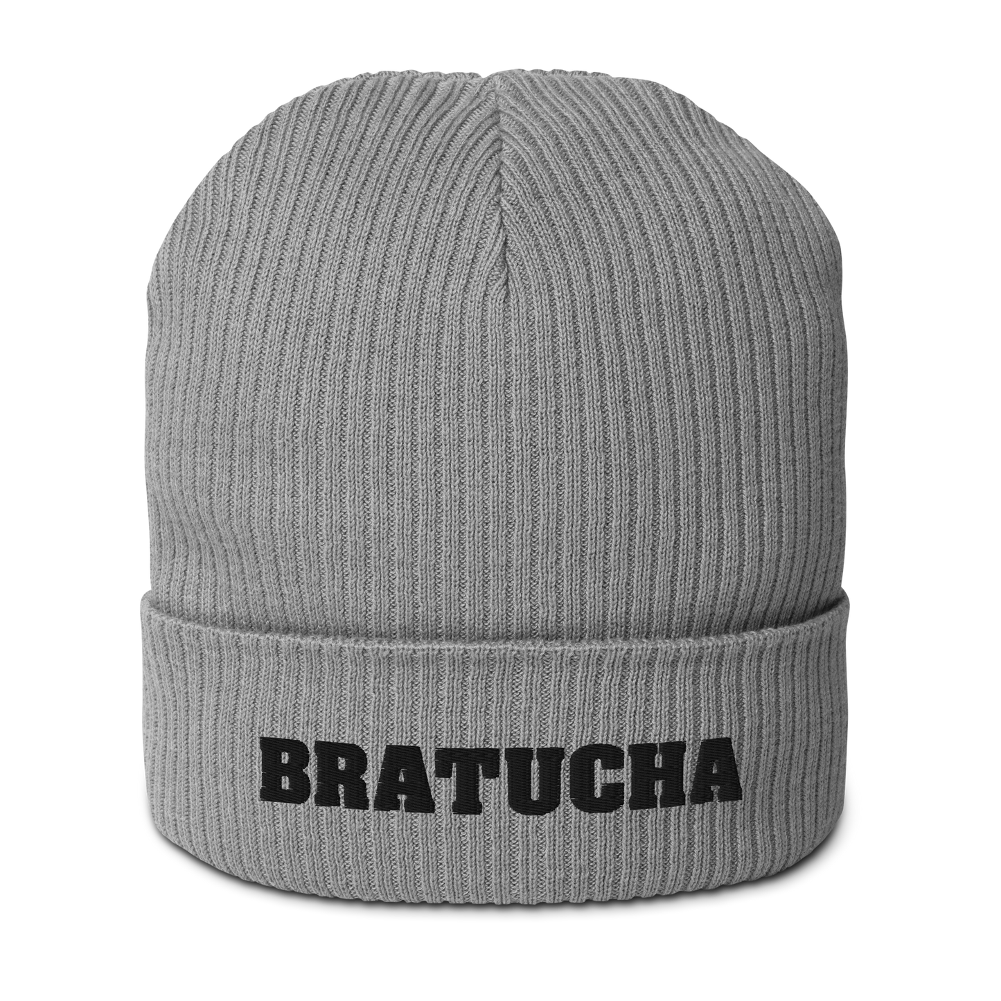 Bio-Beanie Bratucha Mütze grey - black