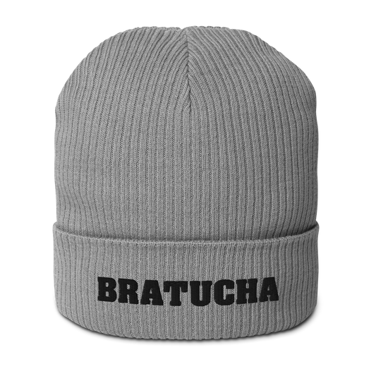 Bio-Beanie Bratucha Mütze grey - black