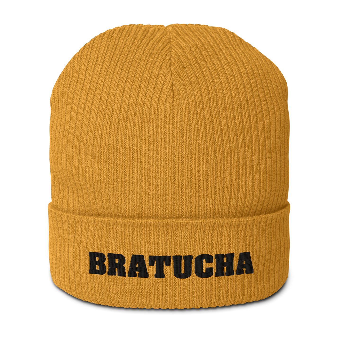 Bio-Beanie Bratucha Mütze yellow - black