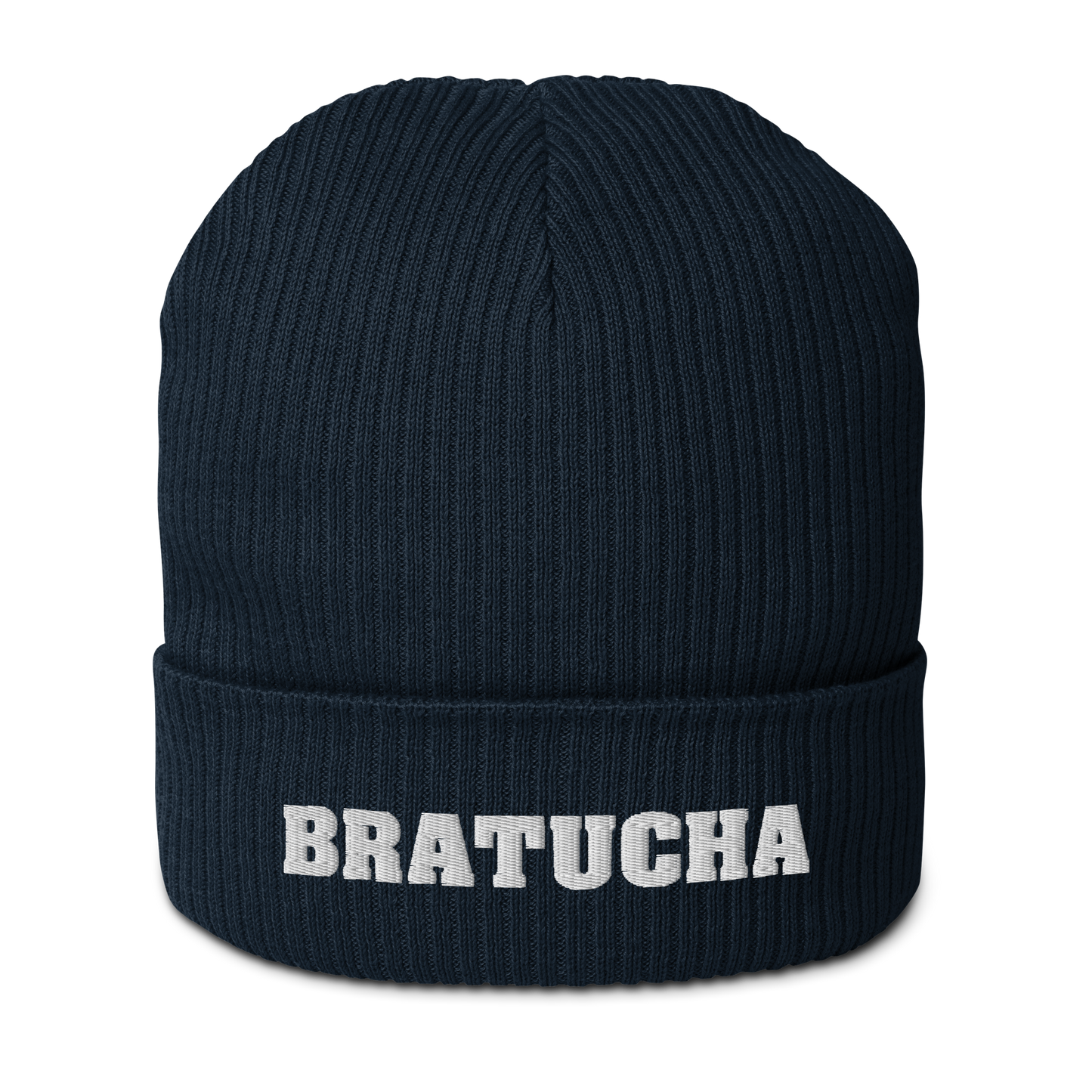 Bio-Beanie Bratucha Mütze blue - white