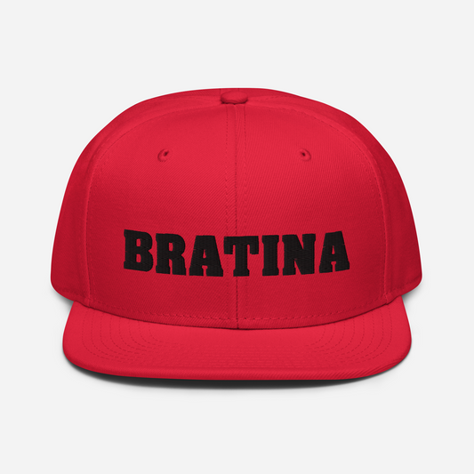 Cap Bratina red - black