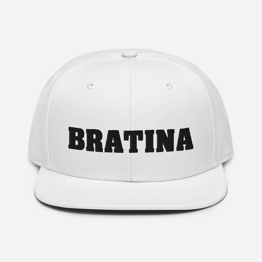 Cap Bratina white - black
